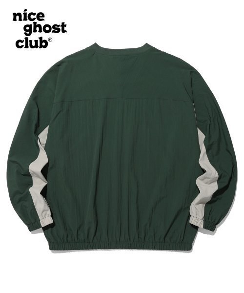 NICE GHOST CLUB(ナイスゴーストクラブ)の「3STAR PULLOVER JACKET_GREEN(NG2DSUB963A)(ナイロンジャケット・レディース・グリーン・S/M/L)」の2枚目の写真