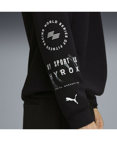 PUMA(プーマ)の「PUMA プーマ メンズ トレーニング PUMA x HYROX クラウドスパン フーディ M PUMA X(パーカー・メンズ・ブラック/ライトグレー・MEDIUM/SMALL/X-LARGE/LARGE)」の6枚目の写真