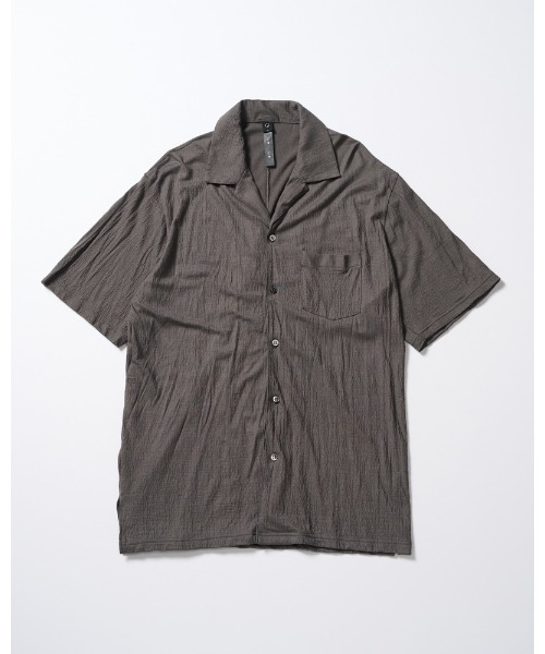 wjk（ダヴルジェイケイ）の「ex.comfy wool open collar shirt（シャツ/ブラウス・メンズ・グレー/ブラック・SMALL/MEDIUM/LARGE/X-LARGE）」の7枚目の写真