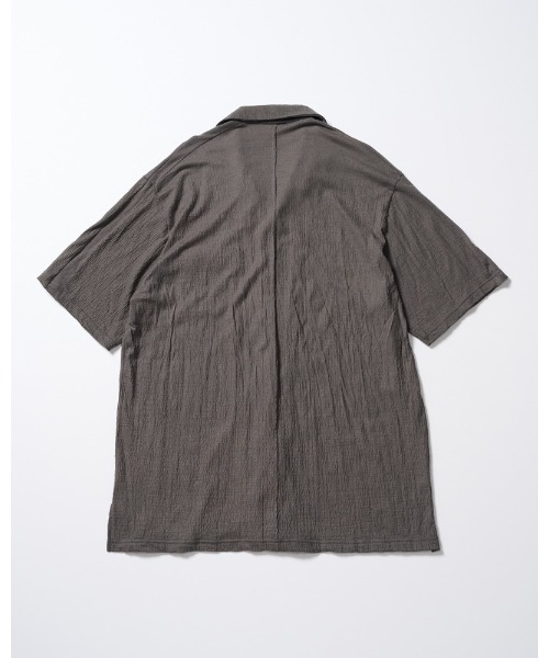 wjk（ダヴルジェイケイ）の「ex.comfy wool open collar shirt（シャツ/ブラウス・メンズ・グレー/ブラック・SMALL/MEDIUM/LARGE/X-LARGE）」の8枚目の写真