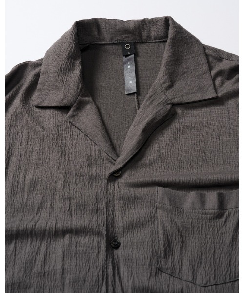 wjk（ダヴルジェイケイ）の「ex.comfy wool open collar shirt（シャツ/ブラウス・メンズ・グレー/ブラック・SMALL/MEDIUM/LARGE/X-LARGE）」の9枚目の写真