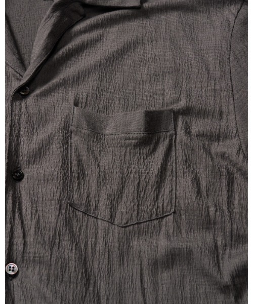 wjk（ダヴルジェイケイ）の「ex.comfy wool open collar shirt（シャツ/ブラウス・メンズ・グレー/ブラック・SMALL/MEDIUM/LARGE/X-LARGE）」の10枚目の写真