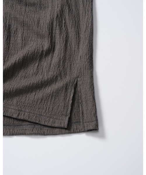 wjk（ダヴルジェイケイ）の「ex.comfy wool open collar shirt（シャツ/ブラウス・メンズ・グレー/ブラック・SMALL/MEDIUM/LARGE/X-LARGE）」の12枚目の写真