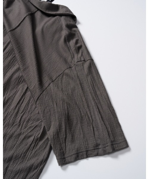 wjk（ダヴルジェイケイ）の「ex.comfy wool open collar shirt（シャツ/ブラウス・メンズ・グレー/ブラック・SMALL/MEDIUM/LARGE/X-LARGE）」の14枚目の写真