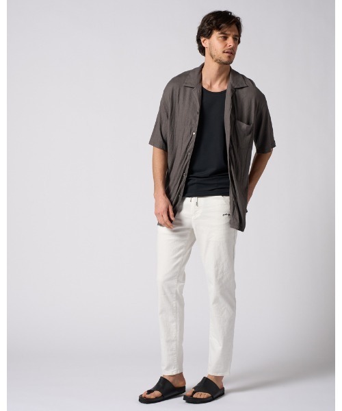 wjk（ダヴルジェイケイ）の「ex.comfy wool open collar shirt（シャツ/ブラウス・メンズ・グレー/ブラック・SMALL/MEDIUM/LARGE/X-LARGE）」の17枚目の写真