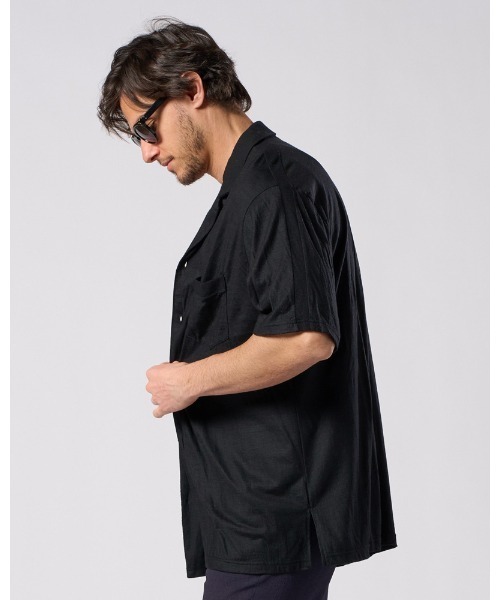 wjk（ダヴルジェイケイ）の「ex.comfy wool open collar shirt（シャツ/ブラウス・メンズ・グレー/ブラック・SMALL/MEDIUM/LARGE/X-LARGE）」の22枚目の写真