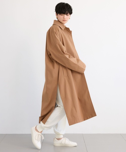 BARNYARDSTORM（バンヤードストーム）の「BARNYARDSTORM / ステンカラーテントコート【撥水】【JAPAN FABRIC】（ステンカラーコート・レディース・ベージュ/キャメル・1/0）」の15枚目の写真