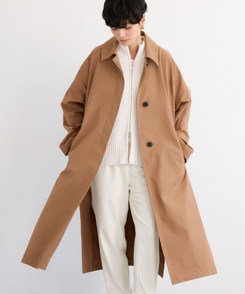 BARNYARDSTORM（バンヤードストーム）の「BARNYARDSTORM / ステンカラーテントコート【撥水】【JAPAN FABRIC】（ステンカラーコート・レディース・ベージュ/キャメル・1/0）」の21枚目の写真