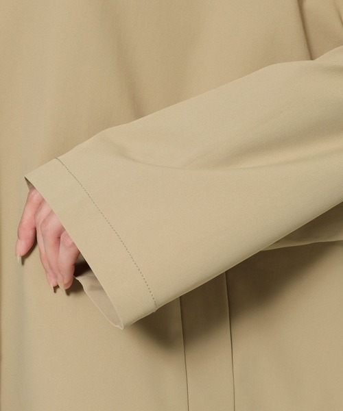 BARNYARDSTORM（バンヤードストーム）の「BARNYARDSTORM / ステンカラーテントコート【撥水】【JAPAN FABRIC】（ステンカラーコート・レディース・ベージュ/キャメル・1/0）」の12枚目の写真