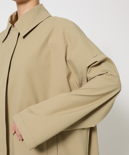 BARNYARDSTORM（バンヤードストーム）の「BARNYARDSTORM / ステンカラーテントコート【撥水】【JAPAN FABRIC】（ステンカラーコート・レディース・ベージュ/キャメル・1/0）」の9枚目の写真