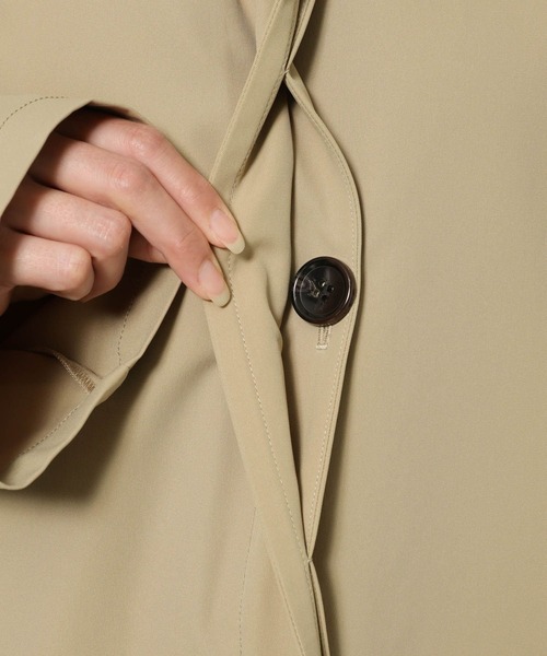 BARNYARDSTORM（バンヤードストーム）の「BARNYARDSTORM / ステンカラーテントコート【撥水】【JAPAN FABRIC】（ステンカラーコート・レディース・ベージュ/キャメル・1/0）」の14枚目の写真