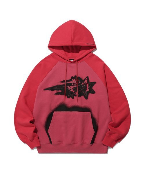 NICE GHOST CLUB(ナイスゴーストクラブ)の「SPRAY ANIME HOODIE_RED(NG2ESUM413A)(パーカー・レディース・レッド・M/S/L)」の1枚目の写真