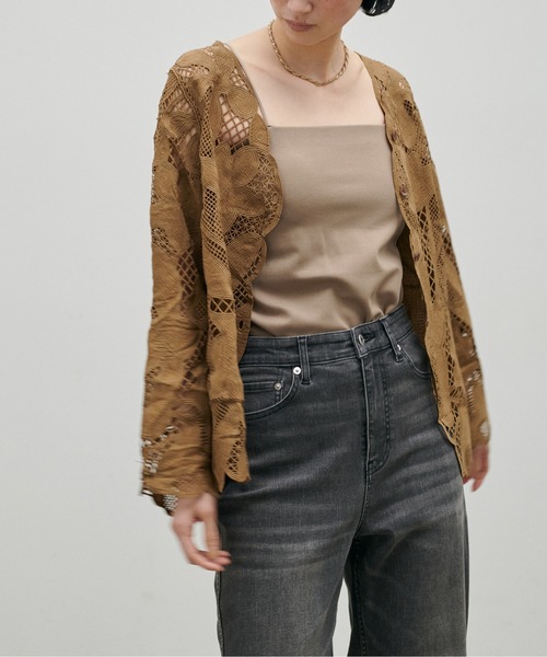 LARUTA（ラルータ）の「【LARUTA】カップ付きレーヨンポンチキャミ（キャミソール・レディース・ライトグレー/ベージュ/オフホワイト/ブラック・FREE）」の17枚目の写真