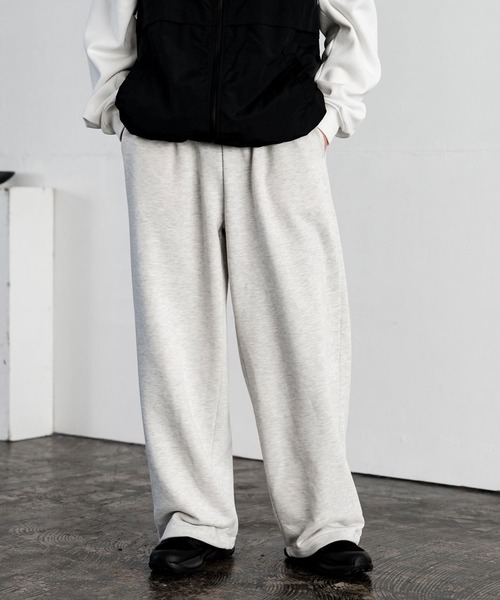 Rocky Monroe(ロッキーモンロー)の「裏毛ワイドイージースウェットパンツ(スウェットパンツ・メンズ・アッシュ/ブラック/ネイビー/グレー・XL/M/L)」の3枚目の写真