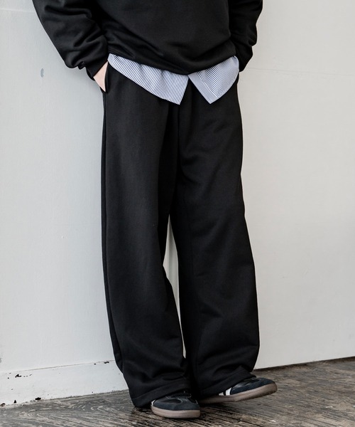 Rocky Monroe(ロッキーモンロー)の「裏毛ワイドイージースウェットパンツ(スウェットパンツ・メンズ・アッシュ/ブラック/ネイビー/グレー・XL/M/L)」の5枚目の写真