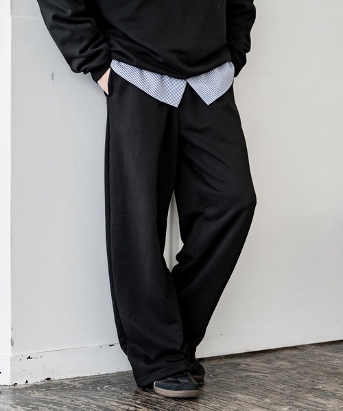 Rocky Monroe(ロッキーモンロー)の「裏毛ワイドイージースウェットパンツ(スウェットパンツ・メンズ・アッシュ/ブラック/ネイビー/グレー・XL/M/L)」の7枚目の写真