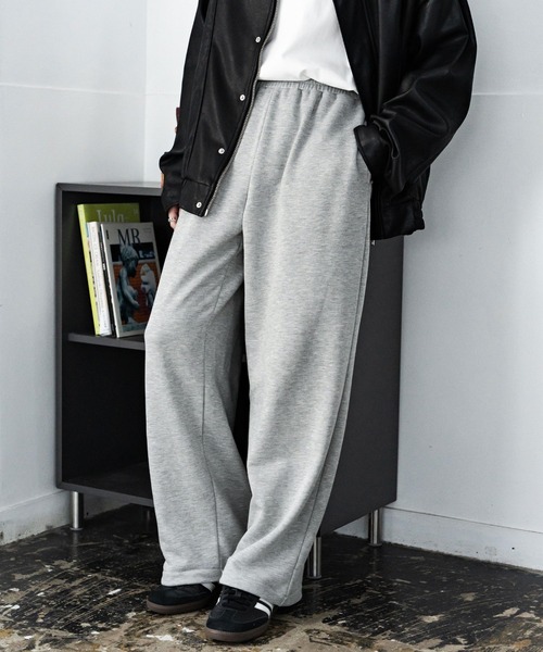 Rocky Monroe(ロッキーモンロー)の「裏毛ワイドイージースウェットパンツ(スウェットパンツ・メンズ・アッシュ/ブラック/ネイビー/グレー・XL/M/L)」の16枚目の写真