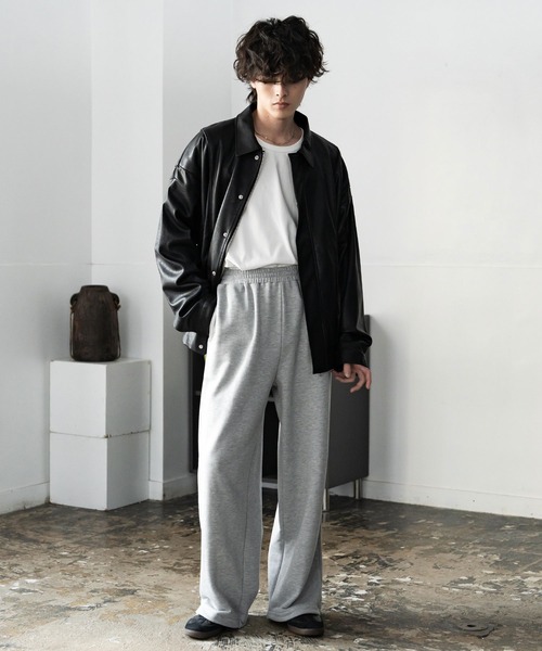 Rocky Monroe(ロッキーモンロー)の「裏毛ワイドイージースウェットパンツ(スウェットパンツ・メンズ・アッシュ/ブラック/ネイビー/グレー・XL/M/L)」の17枚目の写真