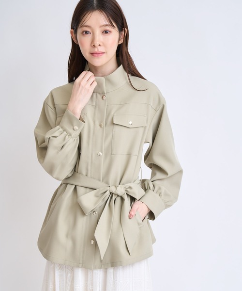 NOELA(ノエラ)の「ワークディテールジャケット(その他アウター・レディース・カーキ/ベージュ・S/M)」の2枚目の写真
