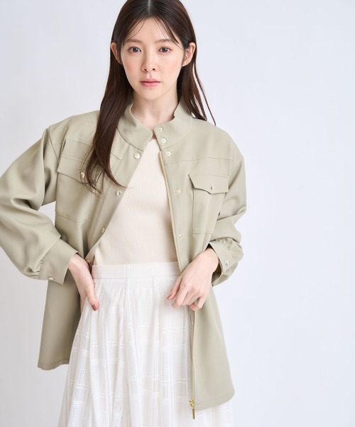 NOELA(ノエラ)の「ワークディテールジャケット(その他アウター・レディース・カーキ/ベージュ・S/M)」の9枚目の写真