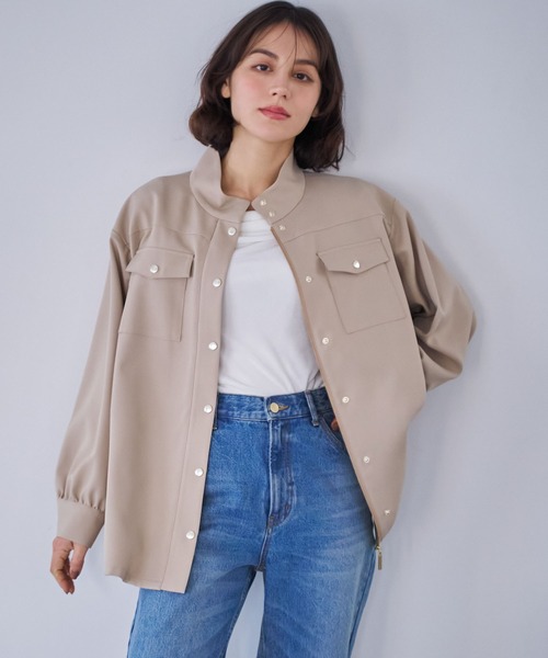 NOELA(ノエラ)の「ワークディテールジャケット(その他アウター・レディース・カーキ/ベージュ・S/M)」の17枚目の写真