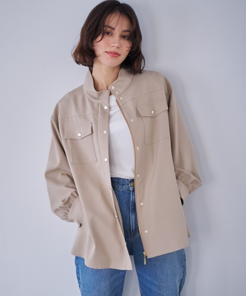 NOELA(ノエラ)の「ワークディテールジャケット(その他アウター・レディース・カーキ/ベージュ・S/M)」の18枚目の写真