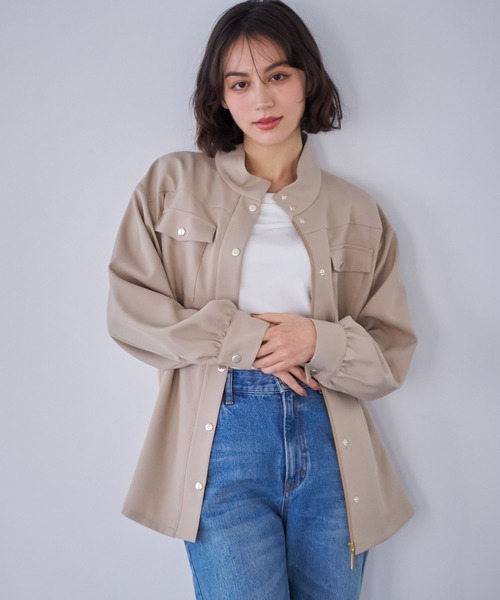 NOELA(ノエラ)の「ワークディテールジャケット(その他アウター・レディース・カーキ/ベージュ・S/M)」の19枚目の写真