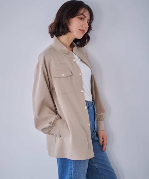 NOELA(ノエラ)の「ワークディテールジャケット(その他アウター・レディース・カーキ/ベージュ・S/M)」の20枚目の写真