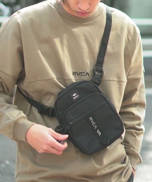 RVCA(ルーカ)の「RVCA メンズ UTILITY POUCH ショルダーバッグ 【2026年春夏モデル】(ショルダーバッグ・メンズ・オリーブ/ブラック・FREE)」の2枚目の写真