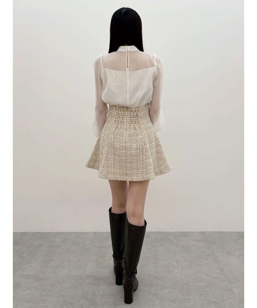 MERCURYDUO（マーキュリーデュオ）の「オーガンジービッグボウタイブラウス（シャツ/ブラウス・レディース・オフホワイト/ピンク・FREE）」の19枚目の写真