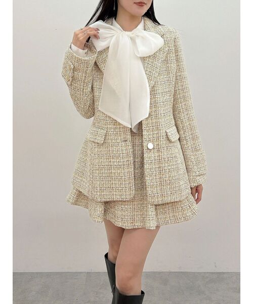 MERCURYDUO（マーキュリーデュオ）の「オーガンジービッグボウタイブラウス（シャツ/ブラウス・レディース・オフホワイト/ピンク・FREE）」の21枚目の写真