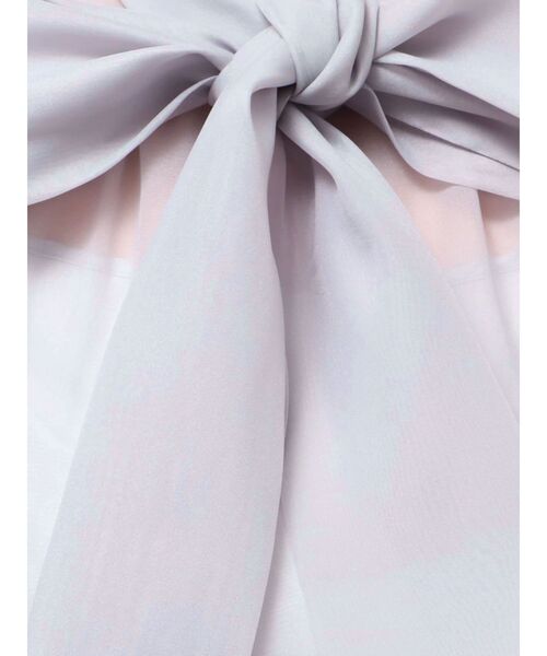 MERCURYDUO（マーキュリーデュオ）の「オーガンジービッグボウタイブラウス（シャツ/ブラウス・レディース・オフホワイト/ピンク/ライトグレー・FREE）」の15枚目の写真