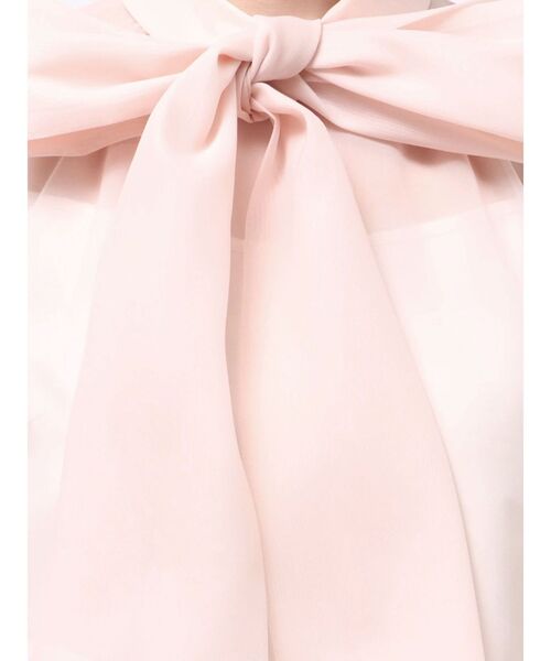 MERCURYDUO（マーキュリーデュオ）の「オーガンジービッグボウタイブラウス（シャツ/ブラウス・レディース・オフホワイト/ピンク/ライトグレー・FREE）」の17枚目の写真