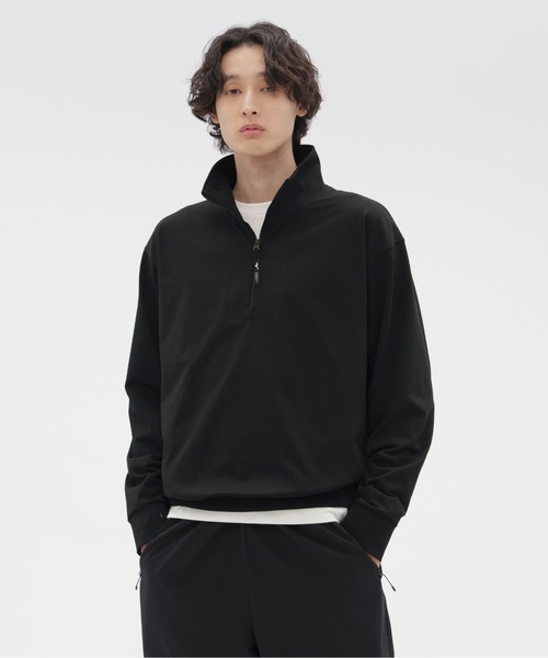 MARGARET HOWELL(マーガレットハウエル)の「HIGHDENCE POLYESTER JERSEY(Tシャツ/カットソー・メンズ・オリーブ/ブラック・MEDIUM/LARGE)」の5枚目の写真