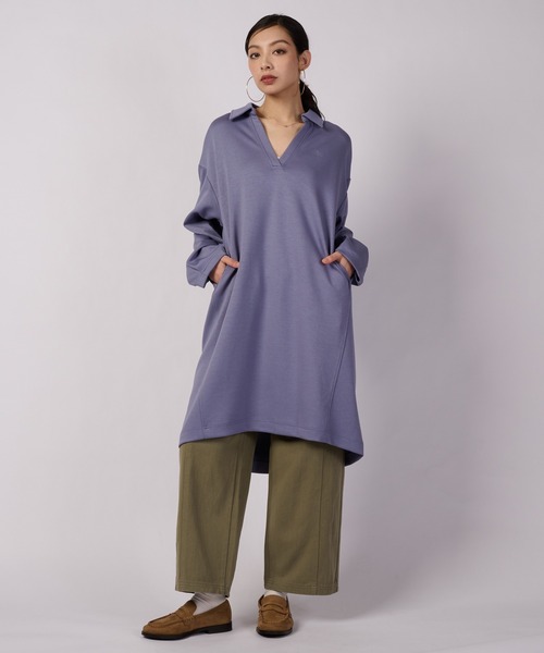 Eddie Bauer(エディーバウアー)の「カラー スキッパー 長袖ワンピース(ワンピース・レディース・ブラック/ブルー/ベージュ・S/M/L/XL)」の3枚目の写真