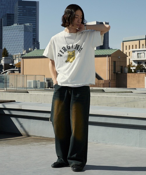 REMI RELIEF(レミレリーフ)の「REMI RELIEF/レミレリーフ NEW SP加工20/-天竺レギュラーT(VIRGINIA)クルーネックTシャツ 2026年春夏(Tシャツ/カットソー・メンズ・ブラック/オフホワイト・M/L/XL)」の10枚目の写真