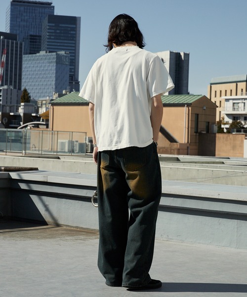 REMI RELIEF(レミレリーフ)の「REMI RELIEF/レミレリーフ NEW SP加工20/-天竺レギュラーT(VIRGINIA)クルーネックTシャツ 2026年春夏(Tシャツ/カットソー・メンズ・ブラック/オフホワイト・M/L/XL)」の11枚目の写真