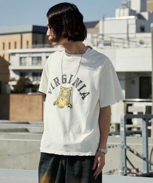REMI RELIEF(レミレリーフ)の「REMI RELIEF/レミレリーフ NEW SP加工20/-天竺レギュラーT(VIRGINIA)クルーネックTシャツ 2026年春夏(Tシャツ/カットソー・メンズ・ブラック/オフホワイト・M/L/XL)」の13枚目の写真