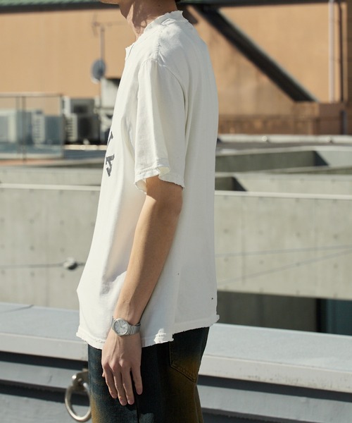 REMI RELIEF(レミレリーフ)の「REMI RELIEF/レミレリーフ NEW SP加工20/-天竺レギュラーT(VIRGINIA)クルーネックTシャツ 2026年春夏(Tシャツ/カットソー・メンズ・ブラック/オフホワイト・M/L/XL)」の15枚目の写真