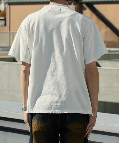 REMI RELIEF(レミレリーフ)の「REMI RELIEF/レミレリーフ NEW SP加工20/-天竺レギュラーT(VIRGINIA)クルーネックTシャツ 2026年春夏(Tシャツ/カットソー・メンズ・ブラック/オフホワイト・M/L/XL)」の16枚目の写真