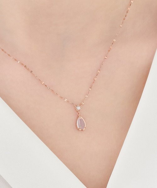 Canal 4℃（カナルヨンドシー）の「【SAKURA Collction】シルバー ネックレス 2本セット（ネックレス・レディース・ピンクゴールド・FREE）」の7枚目の写真