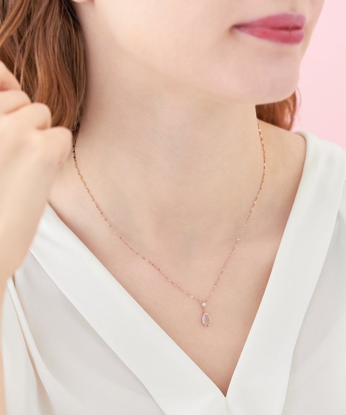 Canal 4℃（カナルヨンドシー）の「【SAKURA Collction】シルバー ネックレス 2本セット（ネックレス・レディース・ピンクゴールド・FREE）」の6枚目の写真