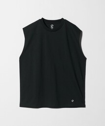 <CGS.>リサイクル ポリエステル LUCK ノースリーブ Tシャツ 吸水速乾 UV軽減