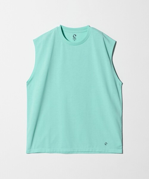 California General Store(California General Store)の「<CGS.>リサイクル ポリエステル LUCK ノースリーブ Tシャツ 吸水速乾 UV軽減(Tシャツ/カットソー・メンズ・ホワイト/ライム/ブラック・S/M/L)」の5枚目の写真