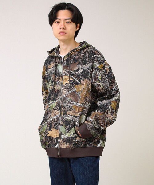 GLOSTER(グロスター)の「【タフに着回す】キャンバス/デニム ジップパーカー(ブルゾン・メンズ・ベージュ/カモフラージュ/インディゴブルー・L/M)」の3枚目の写真