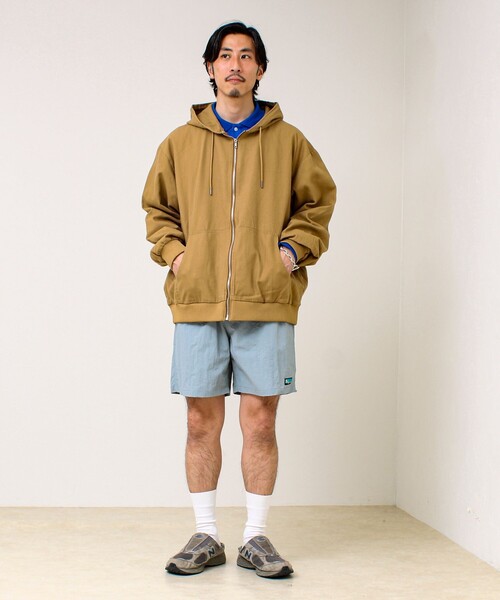 GLOSTER(グロスター)の「【タフに着回す】キャンバス/デニム ジップパーカー(ブルゾン・メンズ・ベージュ/カモフラージュ/インディゴブルー・L/M)」の9枚目の写真