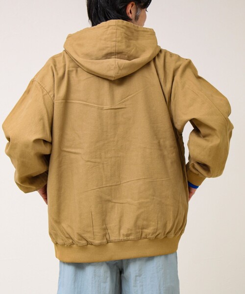 GLOSTER(グロスター)の「【タフに着回す】キャンバス/デニム ジップパーカー(ブルゾン・メンズ・ベージュ/カモフラージュ/インディゴブルー・L/M)」の12枚目の写真