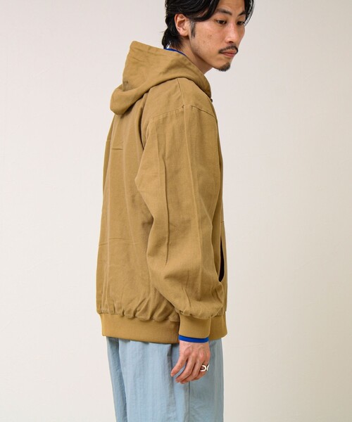 GLOSTER(グロスター)の「【タフに着回す】キャンバス/デニム ジップパーカー(ブルゾン・メンズ・ベージュ/カモフラージュ/インディゴブルー・L/M)」の13枚目の写真