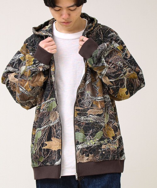 GLOSTER(グロスター)の「【タフに着回す】キャンバス/デニム ジップパーカー(ブルゾン・メンズ・ベージュ/カモフラージュ/インディゴブルー・L/M)」の20枚目の写真