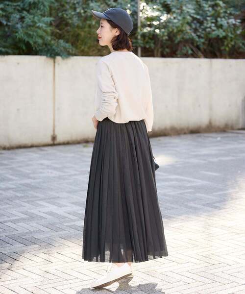 SLOBE IENA（スローブイエナ）の「《シリーズあり》コットンキュプラクルーネックカーディガン（カーディガン/ボレロ・レディース・アイボリー/ベージュ/ピンク/チャコールグレー・FREE）」の22枚目の写真